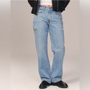 Abercrombie & Fitch The Baggy Midrise Curve Love Size 29 Regular Jeans
